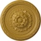 Ekena Millwork Palmetto Ceiling Medallion, Hand-Painted Iridescent Gold, 11 1/2"OD x 1"P CM11PAIGS - alternate 1